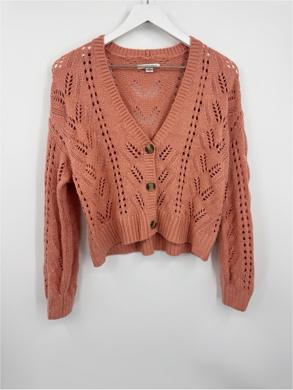 American Eagle Cropped Sweater Cardigan Size Small Boho